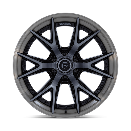 Fuel 1PC FC402 Catalyst 20x9 Black Gloss Wheel with Brushed Gray Tint Face & Lip