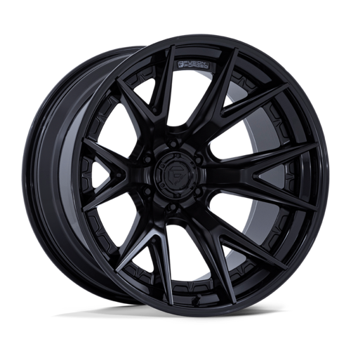 Fuel 1PC FC402 Catalyst Matte Black with Gloss Black Lip 24x12 Wheel for 6x135 Bolt Pattern
