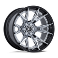 Fuel 1PC Catalyst 24x12 Chrome with Gloss Black Lip Wheel (Part FC402) for 6x139.7 Bolt Pattern and -44 Offset