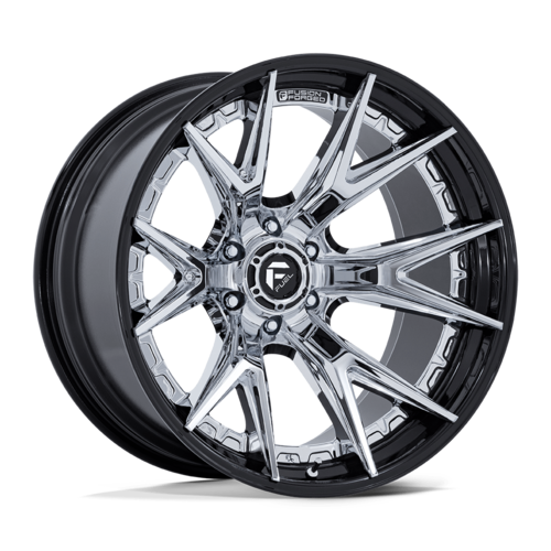 Fuel 1PC Catalyst 22x12 Chrome with Gloss Black Lip Wheel (Part FC402PB22126344N)