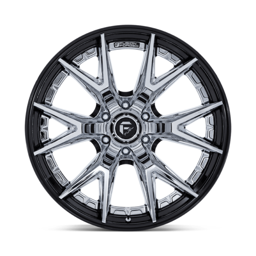 Fuel 1PC Catalyst 22x10 Chrome with Gloss Black Lip Wheel - 6x139.7 Bolt Pattern, -18 Offset, 106.10mm Center Bore