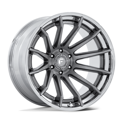 Fuel 1PC FC403 BURN 20x10 Aluminum Wheel with Chrome Lip and Gray Finish