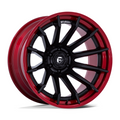 Fuel 1PC FC403 BURN 22x10 Matte Black with Candy Red Lip Wheel for 6x139.7 Bolt Pattern and -18 Offset