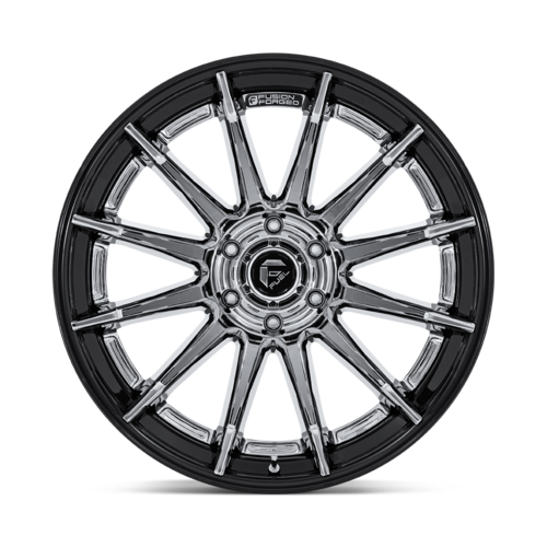 Fuel 1PC FC403 BURN 22-Inch Chrome with Gloss Black Lip Wheel - 6x139.7 Bolt Pattern, -18 Offset