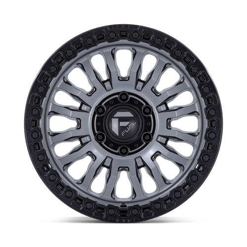 Fuel 1PC RINCON 20x10 Matte Gunmetal with Matte Black Lip Wheel - 8x165.1 Bolt Pattern, -18 Offset, 125.10 Center Bore