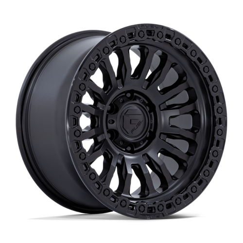 Fuel 1PC RINCON 17x9 Matte Black with Gloss Black Lip Wheel - 8x165.1 Bolt Pattern, -12 Offset, 125.10 Center Bore