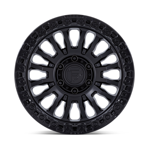 Fuel 1PC RINCON 17x9 Matte Black with Gloss Black Lip Wheel - 8x165.1 Bolt Pattern, -12 Offset, 125.10 Center Bore