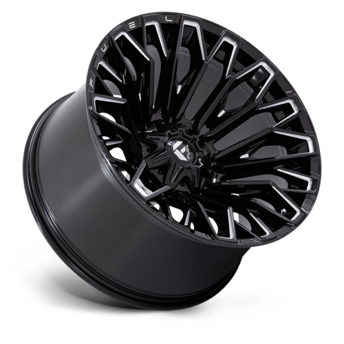 Fuel 1PC FC865 Strike 22x12 Gloss Black Milled Wheel with -44 Offset for 6x135/6x139.7 Bolt Pattern