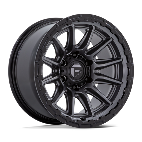 Fuel 1PC FC866 Piston 22x10 Matte Gunmetal with Gloss Black Lip Wheel