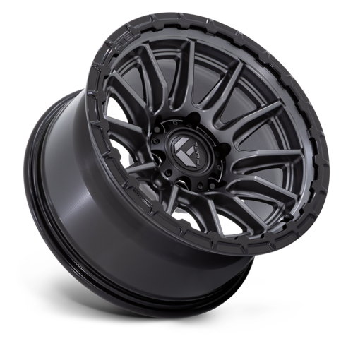 Fuel 1PC FC866 Piston 22x9.5 6x135 Offset +20 Matte Gunmetal with Gloss Black Lip