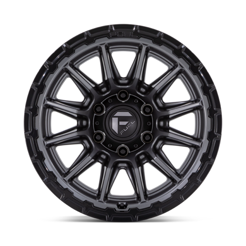 Fuel 1PC FC866 Piston 22x9.5 6x135 Offset +20 Matte Gunmetal with Gloss Black Lip