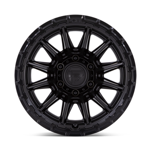 Fuel 1PC FC866 PISTON 22-inch Wheel with Blackout Finish and Gloss Black Lip