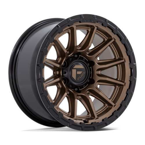 Fuel 1PC FC866 Piston 17x9 Wheel with Matte Bronze Finish and Black Lip