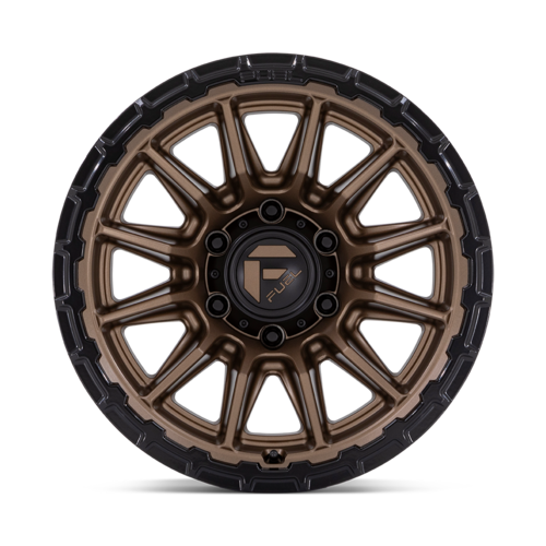 Fuel 1PC FC866 Piston 22x10 Matte Bronze with Gloss Black Lip Wheel