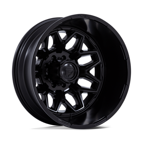 Fuel 1PC D871 Flux Dually 22x8.25 Blackout Wheel with 8x165.1 Bolt Pattern
