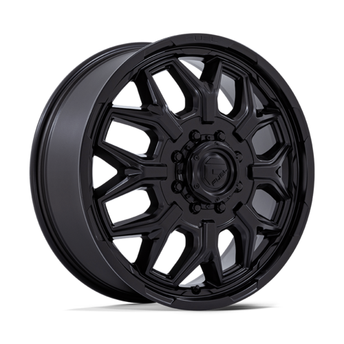 Fuel 1PC D871 Flux Dually 22x8.25 Blackout Wheel with 8x165.1 Bolt Pattern and +104 Offset
