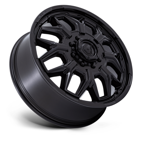 Fuel 1PC D871 Flux Dually 22x8.25 Blackout Wheel with 8x210 Bolt Pattern and +104 Offset