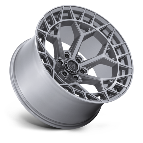 Fuel 1PC FC873 Charger 17x9 Silver Platinum Wheel with -12 Offset and 5x127 Bolt Pattern