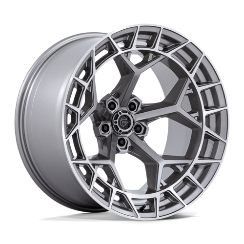 Fuel 1PC FC873 Charger 22x12 Platinum Gray Wheel with 5x127 Bolt Pattern and -44 Offset