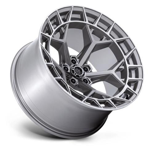 Fuel 1PC FC873 Charger 22x12 Platinum Gray Wheel with 5x127 Bolt Pattern and -44 Offset