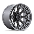 Fuel 1PC FC873 Charger 22x12 Platinum Gray Off-Road Wheel with 8x165.1 Bolt Pattern and -44 Offset