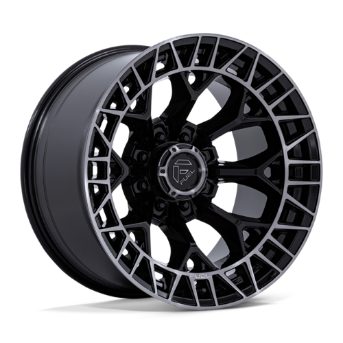 Fuel 1PC FC873 Charger 22x12 Black Gloss with Brushed Dark Tint Wheel - 8x170 Bolt Pattern, -44 Offset, 125.10 Center Bore
