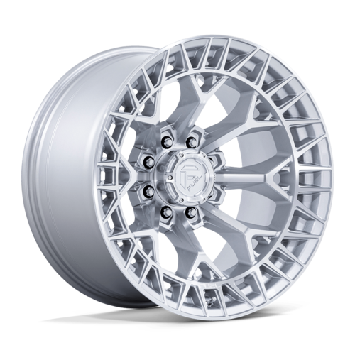 Fuel 1PC FC873 Charger 20x10 Inch Wheel - Gloss Silver with Machined Face, 8x165.1 Bolt Pattern, -18 Offset, 125.10 Center Bore