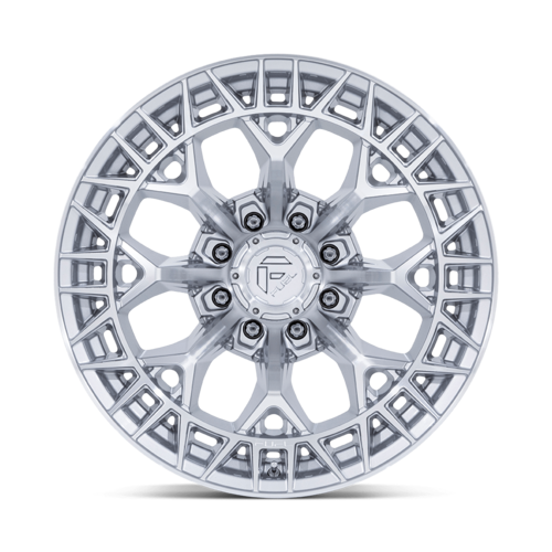 Fuel 1PC FC873 Charger 20x10 Inch Gloss Silver Wheel with Machined Face and 8x180 Bolt Pattern