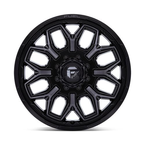 Fuel 1PC D875 Flux Dually 20x8.25 Inch Gloss Black Brush Finish with Gray Tint