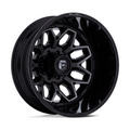 Fuel 1PC D875 Flux Dually 22x8.25 Inch Gloss Black Brush Finish Wheels