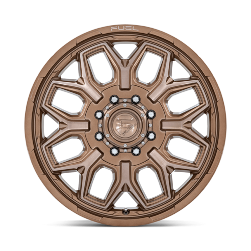 Fuel 1PC D876 Flux Dually 20x8.25 Platinum Bronze Wheels with 8x165.1 Bolt Pattern