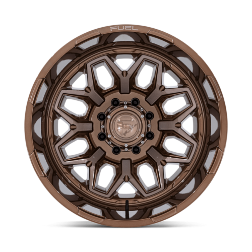 Fuel 1PC D876 Flux Dually 20x8.25 Platinum Bronze Alloy Wheel with 8x165.1 Bolt Pattern