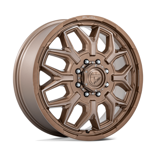 Fuel 1PC D876 Flux Dually 22x8.25 Platinum Bronze Wheel with 8x165.1 Bolt Pattern and +104 Offset