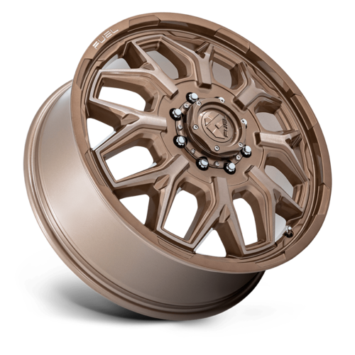 Fuel 1PC D876 Flux Dually 22x8.25 Platinum Bronze Wheel with 8x165.1 Bolt Pattern and +104 Offset