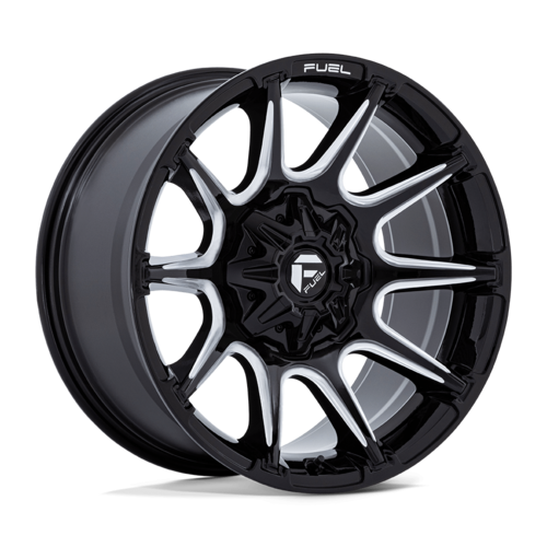 Fuel 1PC FC880 SUPER C 22x12 Gloss Black Milled Wheel with -44 Offset and 8x165.1 Bolt Pattern