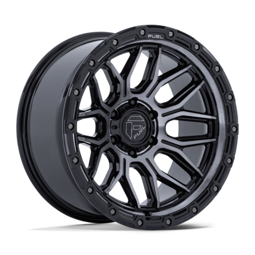 Fuel 1PC FC881 Surge 17x9 Inch Gloss Black Machined Wheel with Gray Tint, 6x139.7 Bolt Pattern, +1 Offset
