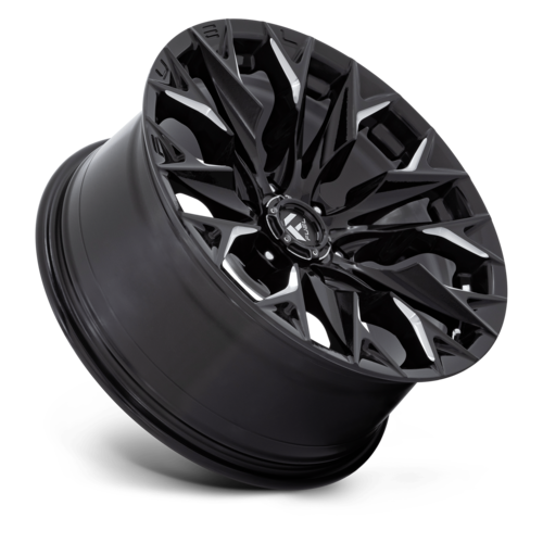 Fuel 1PC D803 Flame 20x9 Gloss Black Milled Wheel with 6x139.7 Bolt Pattern and +1 Offset