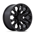 Fuel 1PC D804 Flame 20x9 Blackout Off-Road Wheel with 6x135 Bolt Pattern and +1 Offset