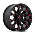 Fuel 1PC D823 Flame 20x9 Gloss Black Milled with Candy Red Wheel