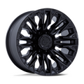 Fuel 1PC D804 FLAME 20x9 Blackout Wheel with 8x180 Bolt Pattern and 124.2mm Center Bore