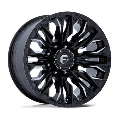 Fuel 1PC D803 Flame 20x9 Gloss Black Milled Off-Road Wheel with 8x165.1 Bolt Pattern