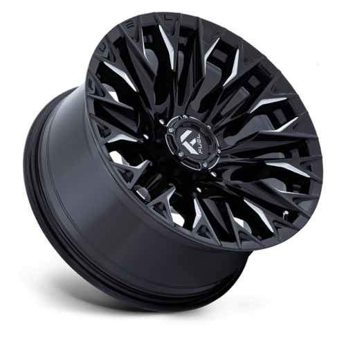 Fuel 1PC D803 Flame 20x9 Gloss Black Milled Off-Road Wheel with 8x165.1 Bolt Pattern