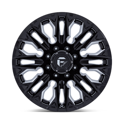 Fuel 1PC D803 FLAME 20x9 Gloss Black Milled Wheel with 8x165.1 Bolt Pattern and +20 Offset