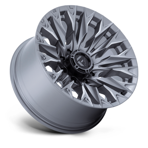 Fuel 1PC D806 Flame 20x9 Silver Platinum Wheel with 8x165.1 Bolt Pattern and +20 Offset