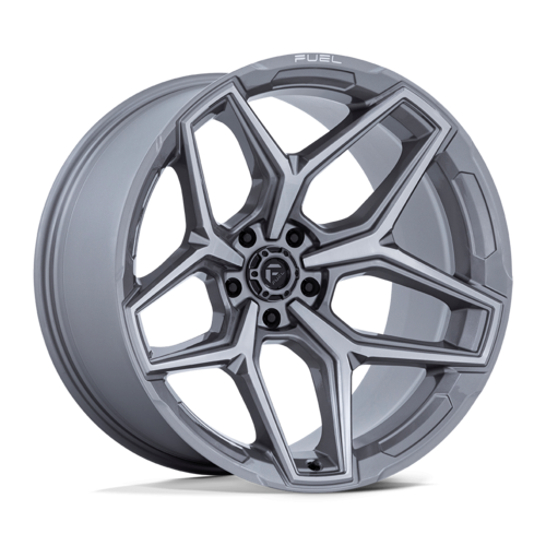 Fuel 1PC FLUX 20x10 -18 Platinum Silver Wheel with 5x127 Bolt Pattern and 71.50 Center Bore