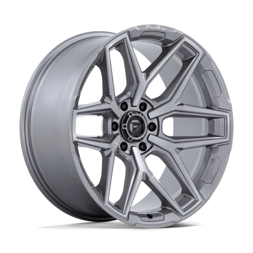 Fuel 1PC Flux 18x9 Silver Platinum Off-Road Wheel with 6x139.7 Bolt Pattern and +20 Offset