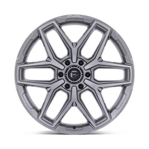 Fuel 1PC Flux 24x10 Silver Platinum Wheel with 6x139.7 Bolt Pattern and 106.10 Center Bore
