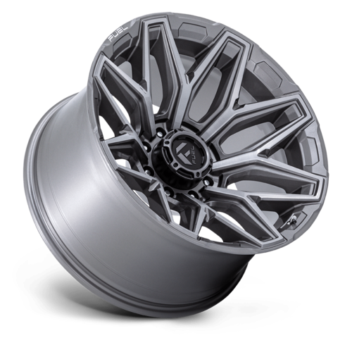 Fuel 1PC Flux 22x10 Wheel - Silver Platinum Finish, 8x170 Bolt Pattern, -18 Offset, 125.10 Center Bore
