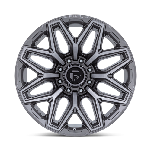 Fuel 1PC Flux 22x12 Inch Silver Platinum Wheel with 8x170 Bolt Pattern and -44 Offset