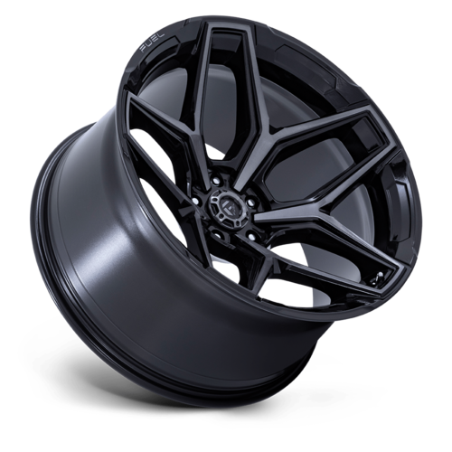 Fuel 1PC FLUX 17x9 Inch Gloss Black Brush Aluminum Wheel with 5x127 Bolt Pattern and +1 Offset